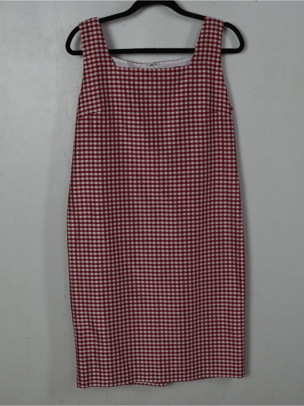 Valerie Stevens Red and White Gingham Sheath Dress